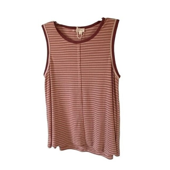 Hem & Thread Ribbed Striped Tank Size Large NWOT - Picture 5 of 8